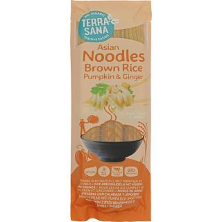 Naturreisnudeln mit Kürbis & Ingwer